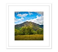 Artery8 Campbell-Hall Glencoe Highland Scotland Photo 8X8 Inch Square Wooden Framed Wall Art Print Picture with Mount in White Artery8 White