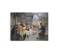 Artery8 Carl Frithjof Smith After First Communion Canvas Wall Art Print | Size: W24" x H32" Artery8 Multicolor W24" x H32"