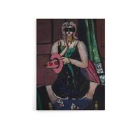 Artery8 Carnival Mask Green Violet & Pink Beckmann Canvas Wall Art | Size: W12" x H16" Artery8 Multicolor W12" x H16"