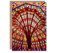 Artery8 Carol M Highsmith Art Card State Capitol Building Stained Glass Ceiling