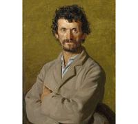 Artery8 Carolus Duran The Artists Gardener Painting Premium Wall Art Canvas Print 18X24 Inch