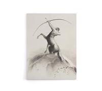 Artery8 Centaur Aiming at the Clouds Canvas Wall Art Print 24X32 Artwork By Redon : Fantasy Mythological Print Ideal For Study Or Hallway With Vintage Symbolism And Striking Detail
