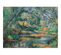 Artery8 Cezanne The Brook Landscape Unframed Wall Art Print Poster Home Decor Premium