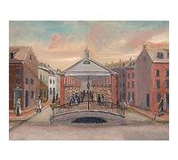 Artery8 Chappel New York Fly Market 1870 Painting Unframed Wall Art Print Poster Home Decor Premium