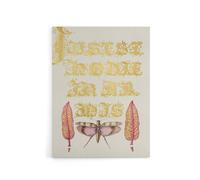 Artery8 Chard & Red Winged Grasshopper Calligraphy Canvas Wall Art Print in Gold | Size: W12" x H16" Artery8 Gold W12" x H16"