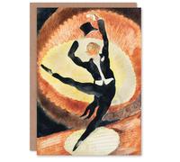Artery8 Charles Demuth Art Card Acrobatic Male Dancer with Top Hat