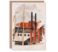 Artery8 Charles Demuth Art Card Piano Movers Holiday Cubist Painting