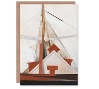 Artery8 Charles Demuth Art Card Sailboat Masts Cubist Painting