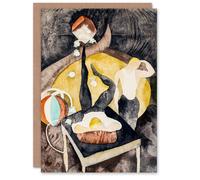 Artery8 Charles Demuth Art Card Two Acrobat Jugglers in Vaudeville