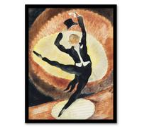 Artery8 Charles Demuth Framed Wall Art Acrobatic Male Dancer With Top Hat - A3 Size