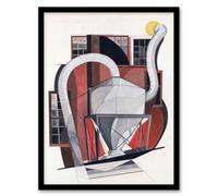 Artery8 Charles Demuth Framed Wall Art Industrial Machinery Cubist Painting - A3 Size