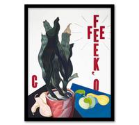 Artery8 Charles Demuth Framed Wall Art O Keeffe Stylised Poster Portrait in White | Size: A3 Artery8 White A3