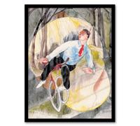 Artery8 Charles Demuth Framed Wall Art Print In Vaudeville The Bicycle Rider | Size: A3 Artery8 Multicolor A3