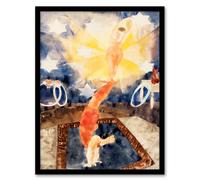 Artery8 Charles Demuth Framed Wall Art Print Two Acrobats in Red Tights | Size: A4 Artery8 Multicolor A4