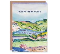 Artery8 Charles Demuth New Home Card Watercolour Landscape with Red House