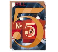 Artery8 Charles Demuth Personalised Art Card I Saw the Figure 5 in Gold