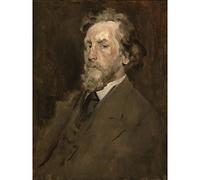 Artery8 Chase Portrait Of Man C1875 Painting Premium Wall Art Canvas Print 18X24 Inch