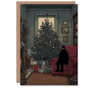 Artery8 Christmas Card Decorated Living Room Existential Crisis Funny