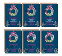 Wee Blue Coo Christmas Cards x6 Funny Sarcastic Christmas List Humour Set Xmas