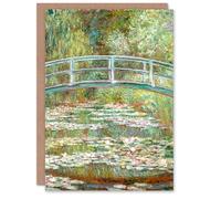 Artery8 Claude Monet Art Card Bridge over a Pond of Water Lilies