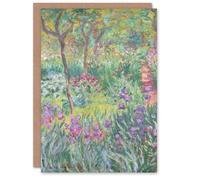 Artery8 Claude Monet Art Card Garden in Giverny Lilac Flowers