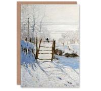 Artery8 Claude Monet Art Card The Magpie Winter Landscape