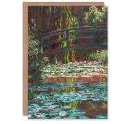 Artery8 Claude Monet Art Card Water Lily Pond with Bridge
