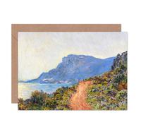 Artery8 Claude Monet Coastal Landscape La Corniche Near Monaco Card Artery8 Multicolor