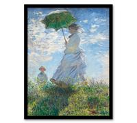 Artery8 Claude Monet Framed Wall Art Print Madame Monet & Her Son | Size: A3 Artery8 Multicolor A3