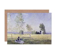 Artery8 Claude Monet Lete Summer Landscape Fine Art Greeting Card Plus Envelope Blank Inside