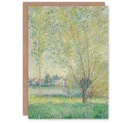 Artery8 Claude Monet Personalised Art Card The Willows Landscape Painting