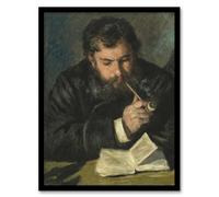 Artery8 Claude Monet Portrait Framed Wall Art Print A4 Artwork By Renoir : Historic Portrait Artwork Suited For Hallway Or Study Offering Depth Dignity And Classical Tone