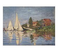 Artery8 Claude Monet Regattas At Argenteuil XL Giant Panel Poster (8 Sections)