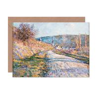 Artery8 Claude Monet Road Vetheuil Blank Art Card Artery8 Multicolor
