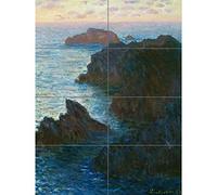 Artery8 Claude Monet Rocks At Belle Lle Port Domois XL Giant Panel Poster (8 Sections)