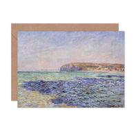 Artery8 Claude Monet Shadows On Sea Cliffs At Blank Art Card Artery8 Multicolor