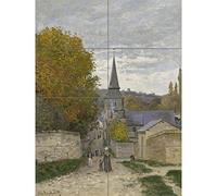 Artery8 Claude Monet Street In Sainte Adresse 1867 Painting XL Giant Panel Poster (8 Sections)