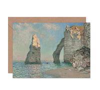 Artery8 Claude Monet The Cliffs At Etretat Painting Fine Art Greeting Card Plus Envelope Blank Inside