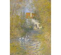 Artery8 Claude Monet The Geese Painting Art Print Canvas Premium Wall Decor Poster Mural