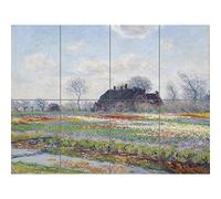 Artery8 Claude Monet Tulip Fields At Sassenheim Painting XL Giant Panel Poster (8 Sections)