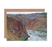 Artery8 Claude Monet Valley Creuse Gray Day Blank Art Card Artery8 Multicolor