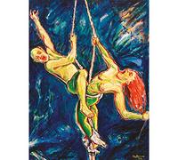 Artery8 Close to the Sky 1993 Acrobats Painting Large XL Wall Art Canvas Print