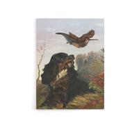 Artery8 Cocker Spaniel Dog & Woodcock Arthur Tait Canvas Wall Art Print | Size: W18" x H24" Artery8 Multicolor W18" x H24"