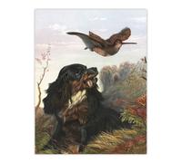 Artery8 Cocker Spaniel Dog & Woodcock Arthur Tait Wall Art Poster Print | Size: W18" x H24" Artery8 Multicolor W18" x H24"
