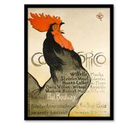 Artery8 Cocorico Vintage Magazine Advert Steinlen Framed Wall Art Print A4