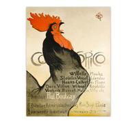 Artery8 Cocorico Vintage Magazine Advert Steinlen Wall Art Poster Print 12X16"