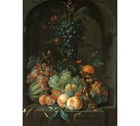 Artery8 Coenraet Roepel Still Life With Fruit Painting Large XL Wall Art Canvas Print