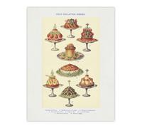 Artery8 Cold Collation Dishes Kitchen Decor Mrs Beeton Wall Art Poster Print 12X16"