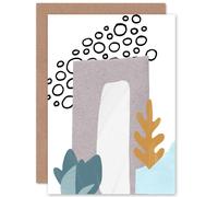 Artery8 Collage Abstract Under The Sea Greetings Card Artery8 Multicolor