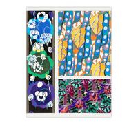 Artery8 Colourful Floral Art Deco Patterns Large Wall Art Print 18X24 Artwork By Benedictus : Colourful Art Deco Pattern Ideal For Bedroom Or Hallway Adding Vibrancy Style And Modern Vintage Charm